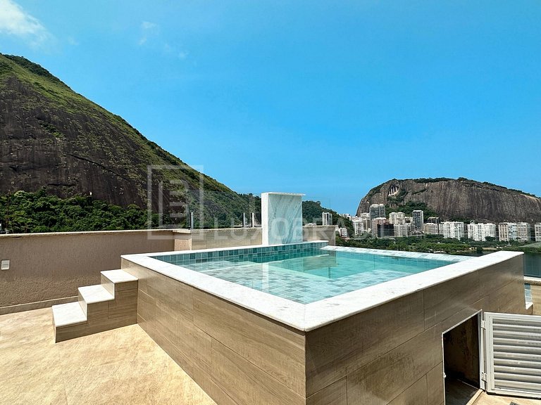 LB - RJ800 Cobertura duplex 04 suítes, 370m² – Lagoa