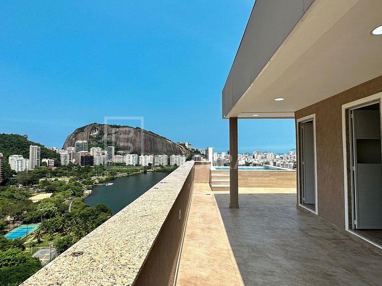 LB - RJ800 Cobertura duplex 04 suítes, 370m² – Lagoa