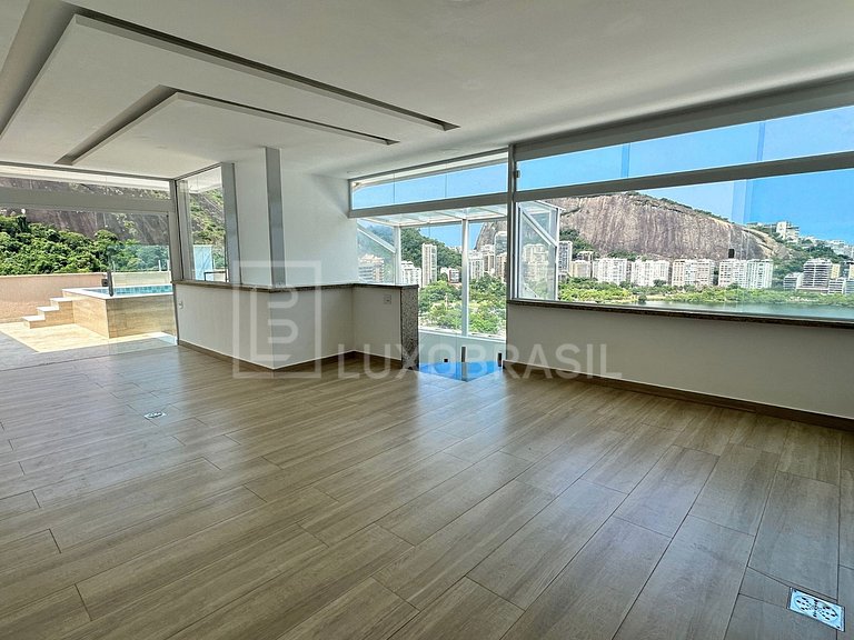 LB - RJ800 Cobertura duplex 04 suítes, 370m² – Lagoa