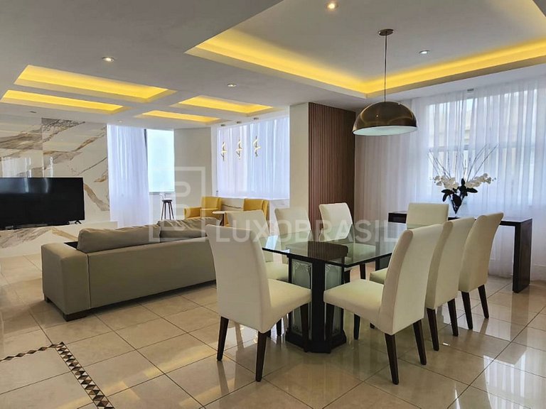 LB - RJ128 Temporada em Copacabana: Apartamento com 4 suítes