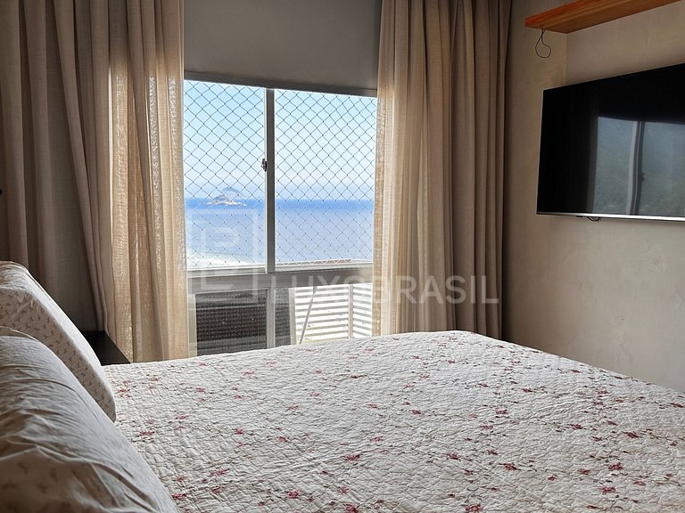 LB - RJ878 Apartamento no Barra Beach com 1 Suíte e Vista La