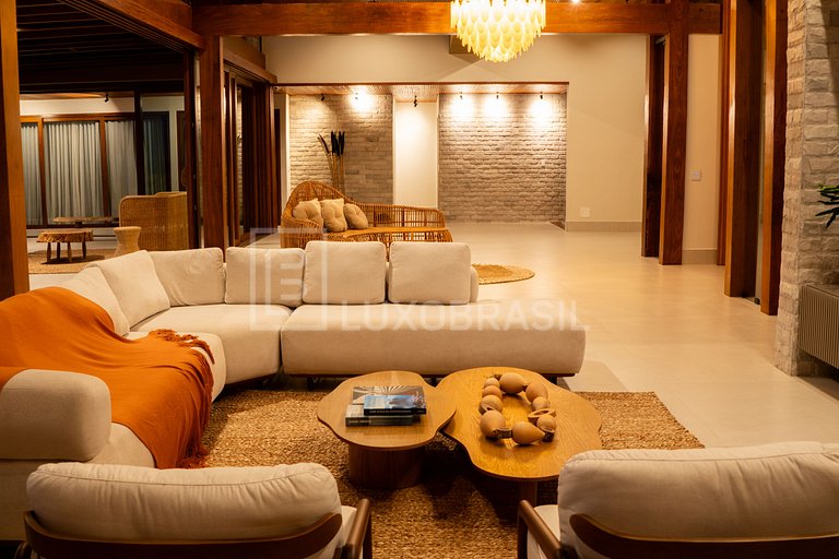 LB - BA801 Casa Embaúba: Mansão 9 Suites Vista Mar | Aluguel