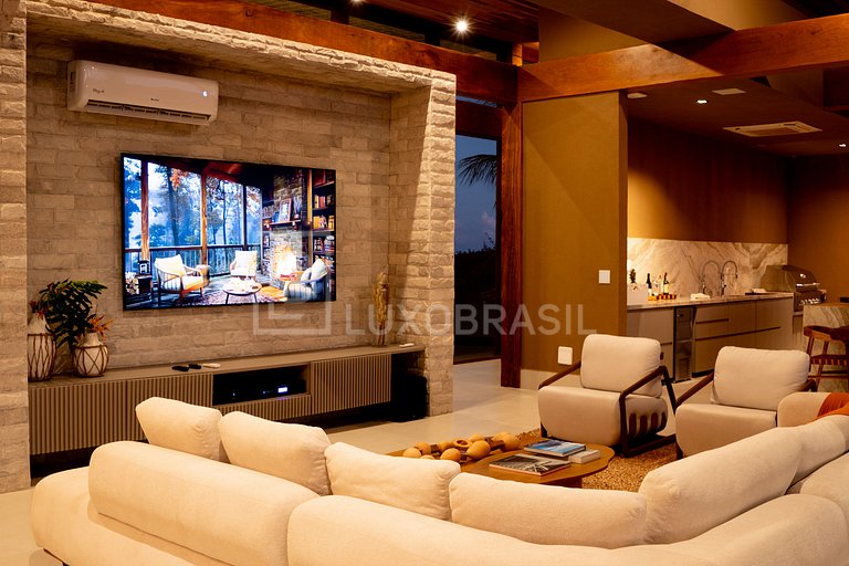LB - BA801 Casa Embaúba: Mansão 9 Suites Vista Mar | À Venda