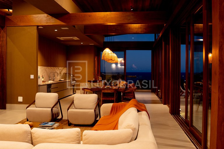 LB - BA801 Casa Embaúba: Mansão 9 Suites Vista Mar | À Venda