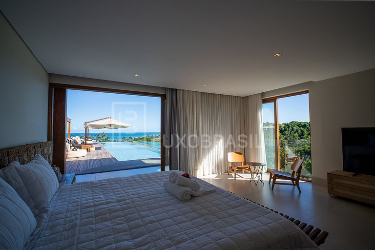 LB - BA801 Casa Embaúba: Mansão 9 Suites Vista Mar | Aluguel