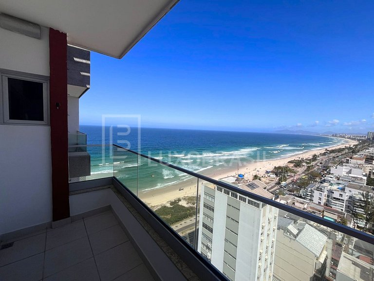 LB - RJ112 Flat Barra Beach Frente Mar Aluguel de Temporada