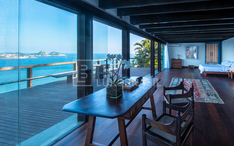 LUXOBRASIL #RJ03 Mansion Cliff Joá 04 Suites Seasonal Rent