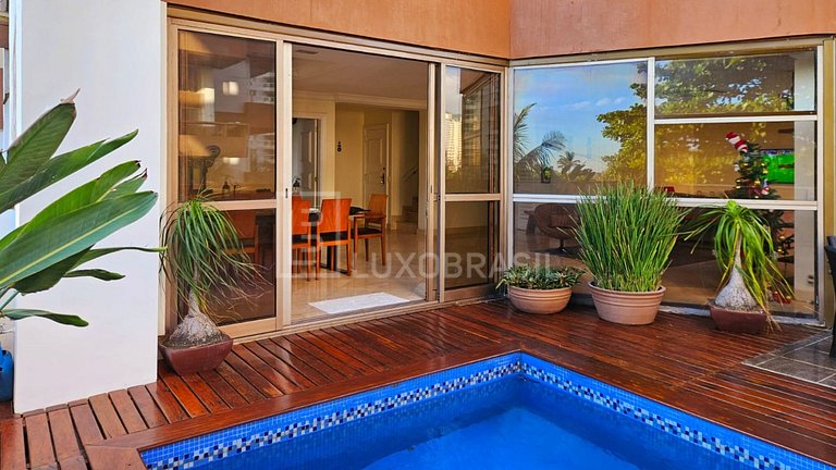 Dúplex 4 Quartos com Piscina Privativa na Barra da Tijuca
