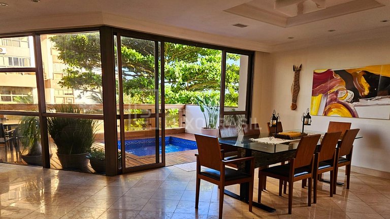 LB - RJ140 Apartamento Dúplex de 4 Dormitorios con Piscina P