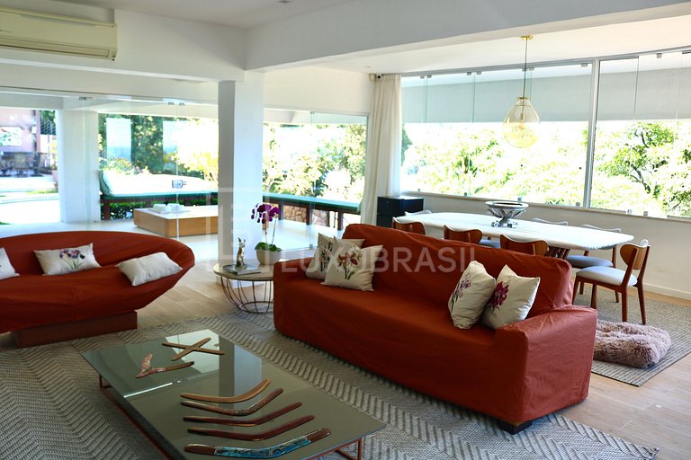 LB - RJ712 São Conrado Mansion 5-Bedroom House with Sea View