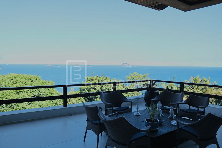 LB - RJ712 São Conrado Mansion 5-Bedroom House with Sea View