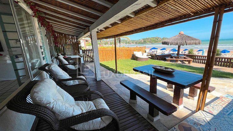 LUXOBRASIL #BZ05 Casa GeriBali Pé na Areia Aluguel de Tempor