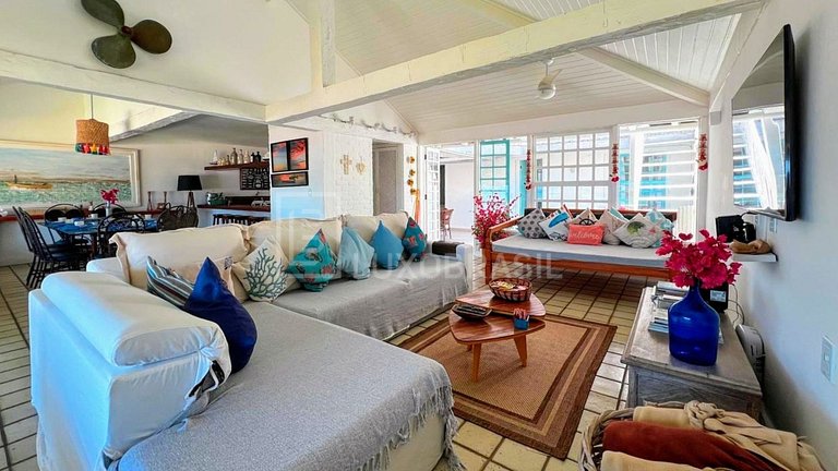 LUXOBRASIL #BZ05 Casa GeriBali Pé na Areia Aluguel de Tempor