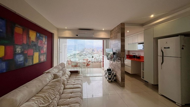 Apartamento 1 Quarto Barra Beach com Vista Lateral Mar