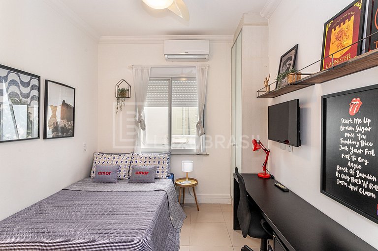 RJ147 – Apartamento en la Cuadra Más Exclusiva de Leblon | A