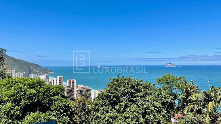 LB - RJ712 Mansión São Conrado 5 Habitaciones Alquiler de Te