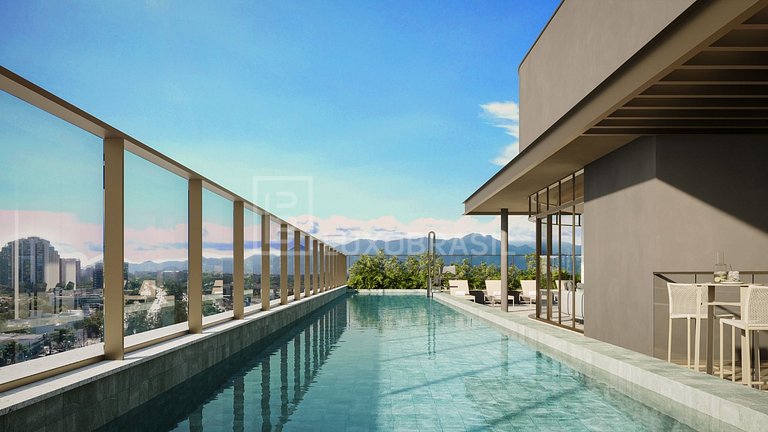 LB - RJ1012 Condominio Green Park en Barra da Tijuca con 2 y