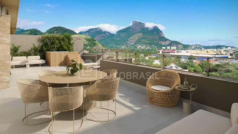 LB - RJ1012 Condominio Green Park en Barra da Tijuca con 2 y