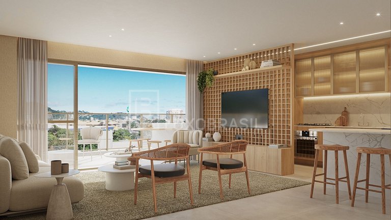 LB - RJ1012 Condominio Green Park en Barra da Tijuca con 2 y