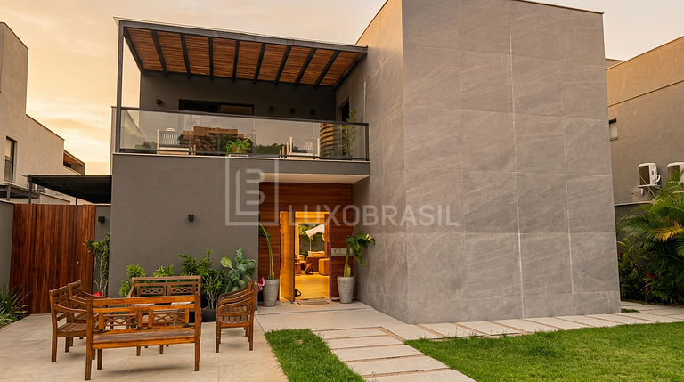 LB - RJ143 Casa con 4 Suites – Condominio Santa Lúcia, Barra