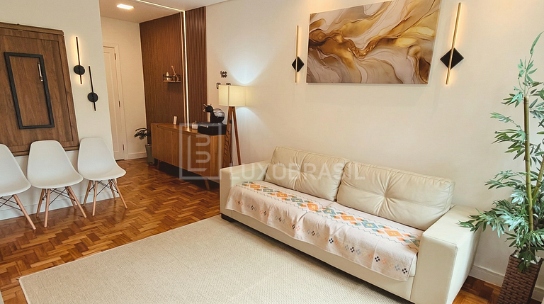 LB - RJ158 Apartamento no Leblon 03 Quartos Aluguel de Tempo