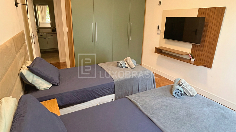 LB - RJ158 Apartamento no Leblon 03 Quartos Aluguel de Tempo