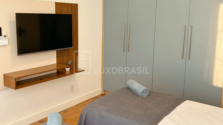 LB - RJ158 Apartamento no Leblon 03 Quartos Aluguel de Tempo