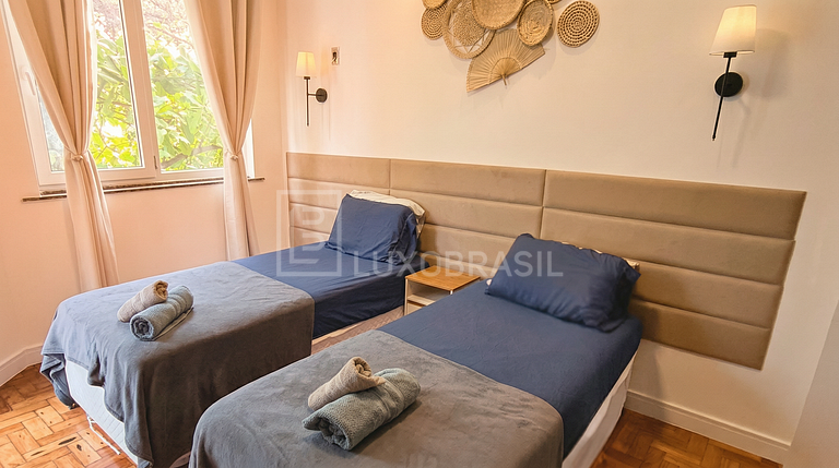 LB - RJ158 Apartamento no Leblon 03 Quartos Aluguel de Tempo