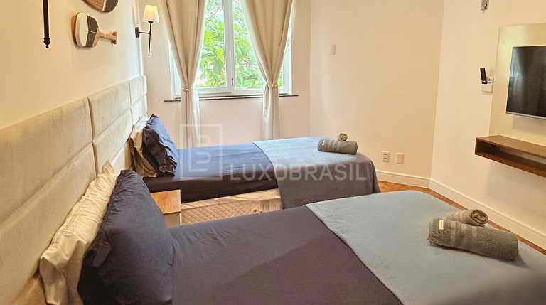 LB - RJ158 Apartamento no Leblon 03 Quartos Aluguel de Tempo