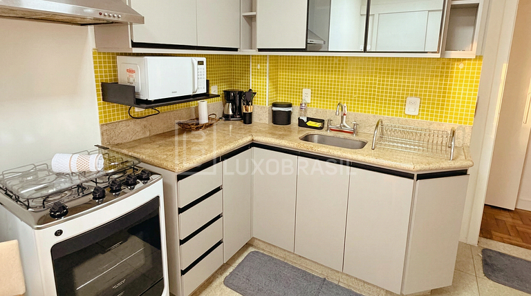 LB - RJ158 Apartamento no Leblon 03 Quartos Aluguel de Tempo