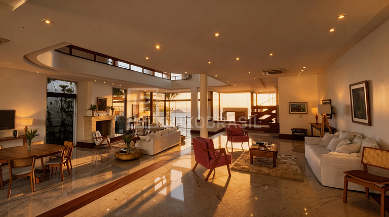 LUXOBRASIL #RJ80 Casa Moderna en Joá con Vista al Mar es el