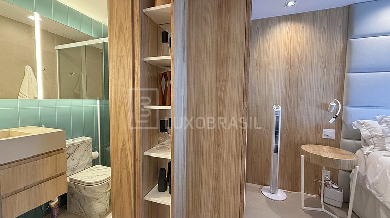 Apartamento de luxo para aluguel na Barra Beach – 78m²