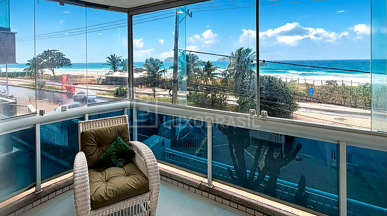 LB - RJ1029 Apartamento 03 Quartos Frente Mar Pepê Aluguel F