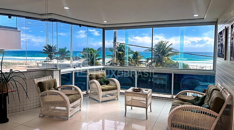 LB - RJ1029 Apartamento 03 Quartos Frente Mar Pepê Aluguel F