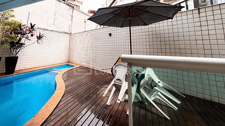 LB - RJ1029 Apartamento 03 Quartos Frente Mar Pepê Aluguel F