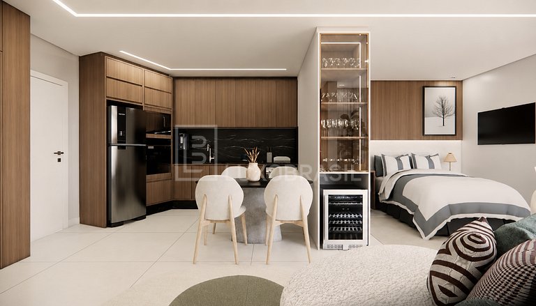 Flat Wyndham Barra – 1 Quarto Vista Mar
