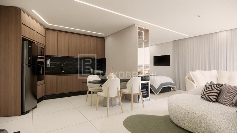 Flat Wyndham Barra – 1 Quarto Vista Mar