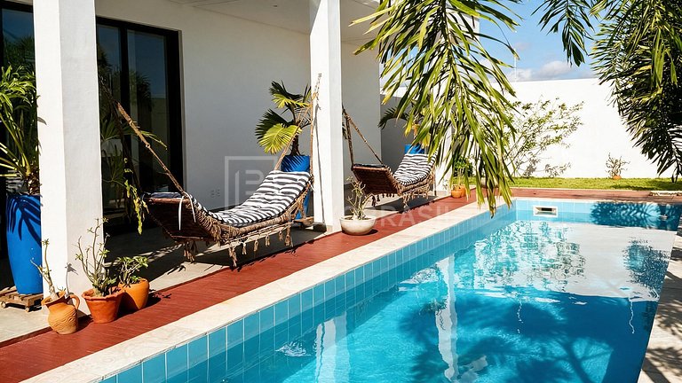 Vila Triplex para Temporada na Praia do Preá com Rooftop