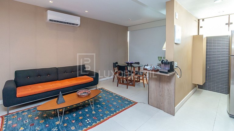 Apartamento para Temporada com Varanda e Vista para o Mar