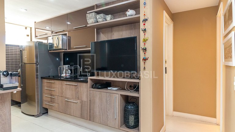 Apartamento para Temporada com Varanda e Vista para o Mar
