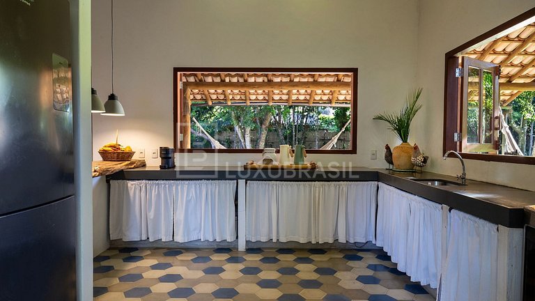 Casa Vacacional en Trancoso con 4 Suites y Piscina