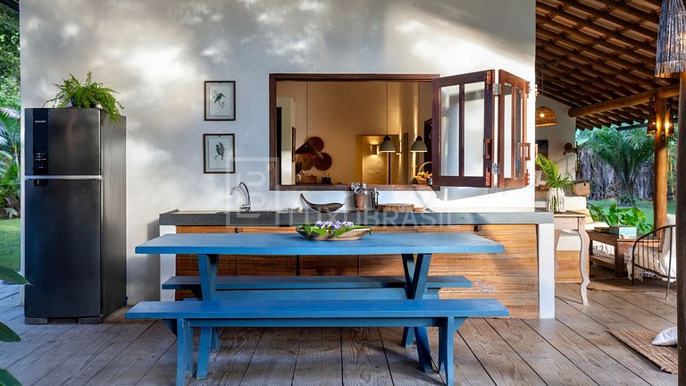 Casa Vacacional en Trancoso con 4 Suites y Piscina