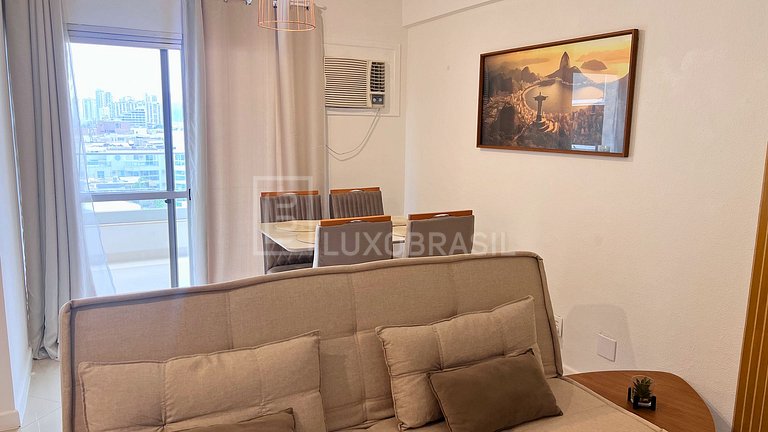 LB - RJ172 Apartamento Barra Beach Vista Mar Aluguel de Temp