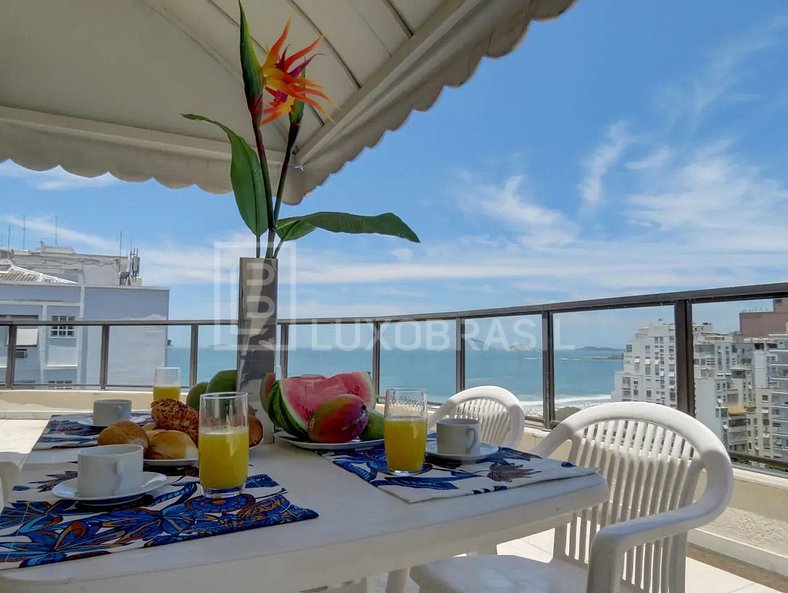 LUXOBRASIL #RJ53 Penthouse Copacabana Beach View 03 Bedrooms